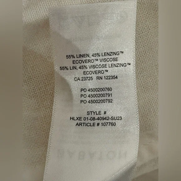 Babaton White Linen Blend Mini Dress size 2 - Picture 6 of 6